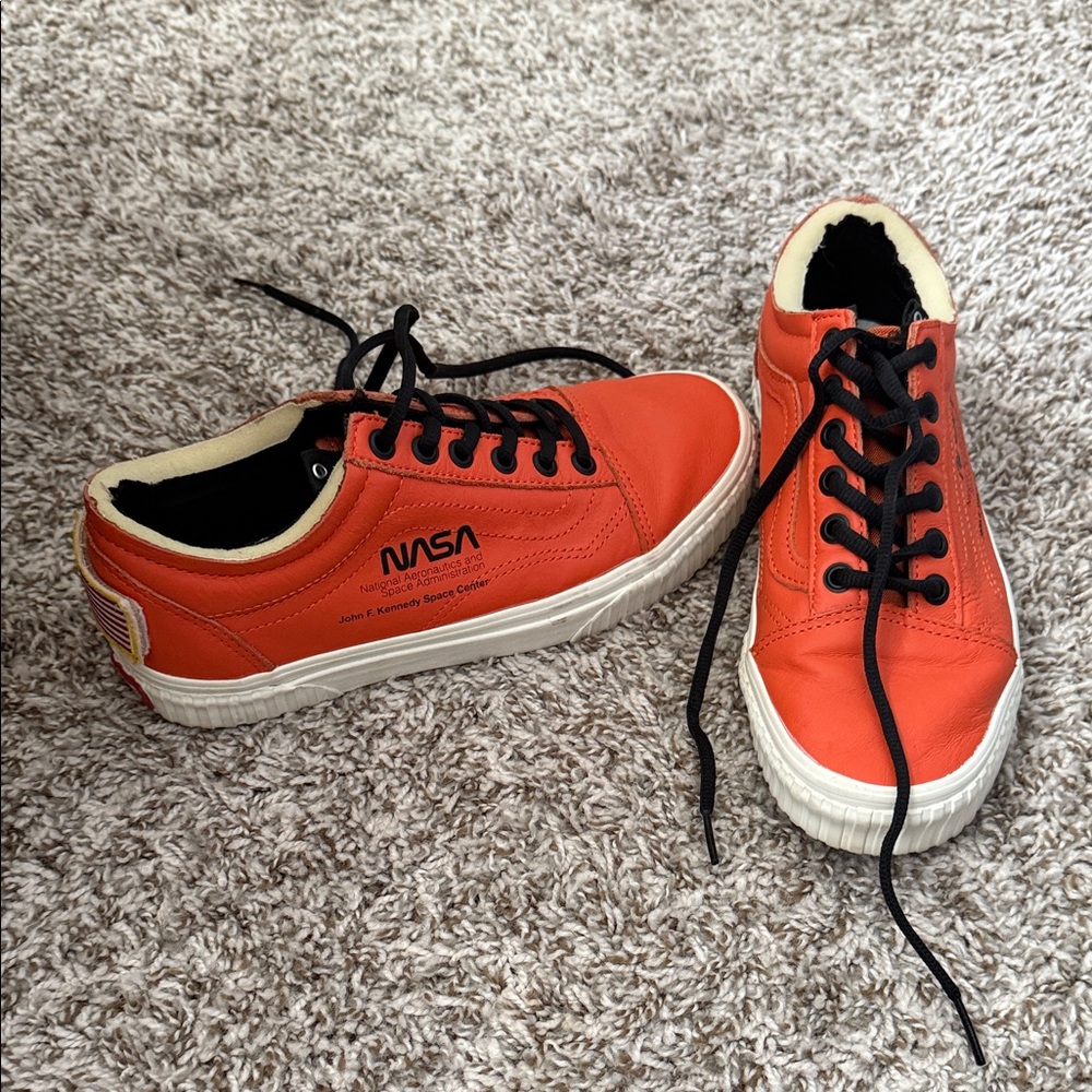RARE LIMITED EDITION Vans Orange NASA Women's Shoes